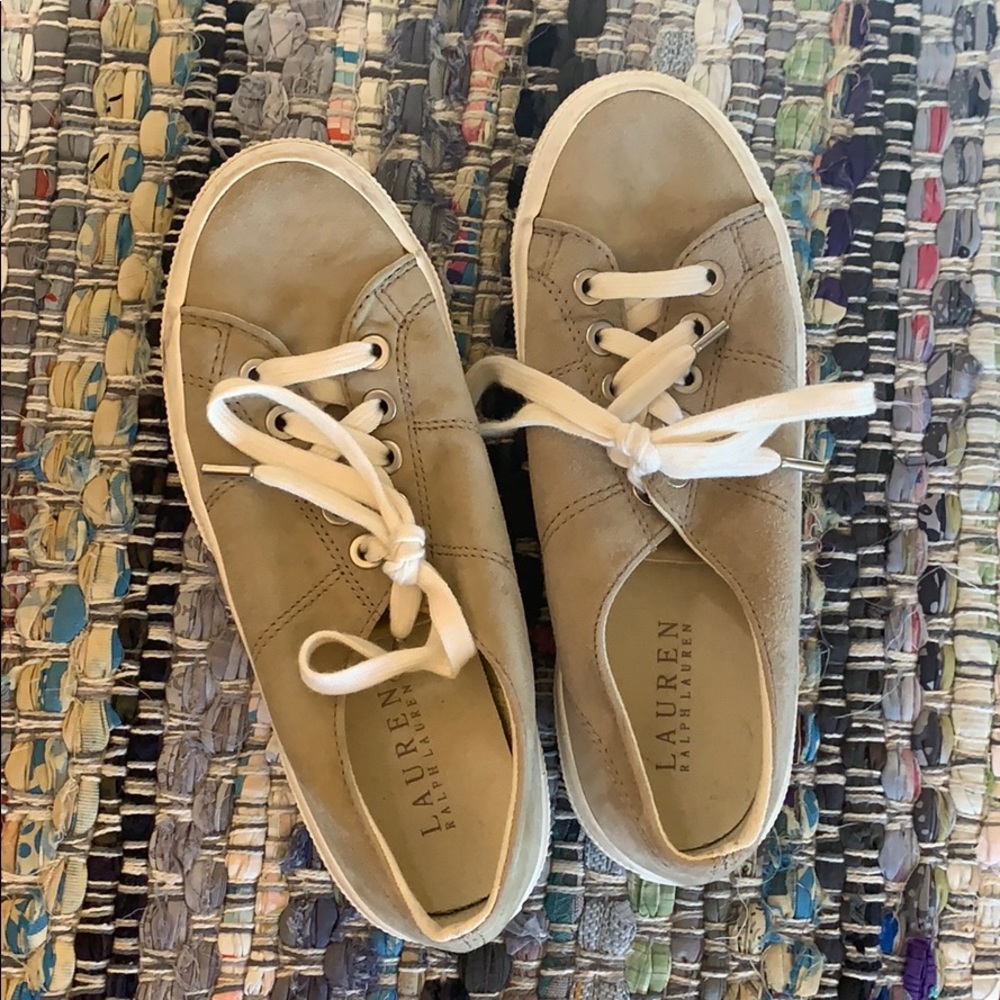 Ralph Lauren Suede Jolie Sneakers